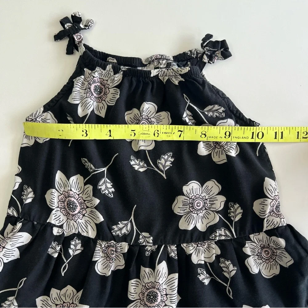 Carter’s Black & White Floral Two Piece Set Size 24 Months Tank Bloomers Cute
